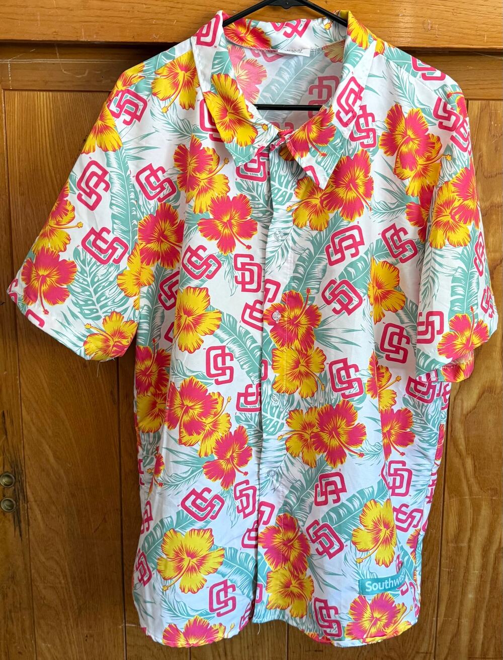San Diego Padres City Connect Hawaiian Shirt XL